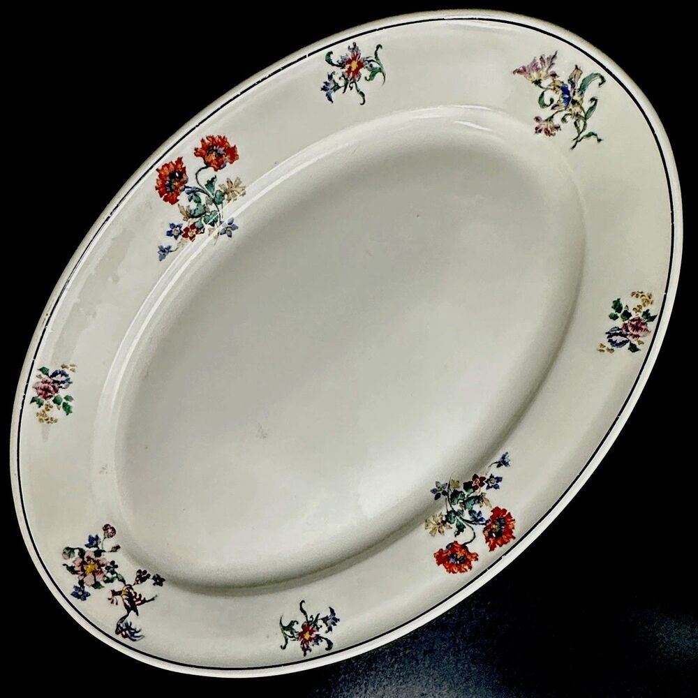 Antique Lamberton China Marshall Field 16” Extra Large Turkey Serving Platter
